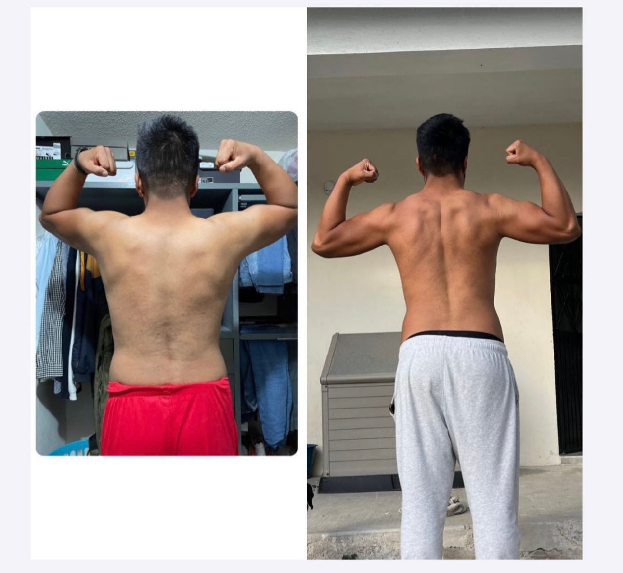 Antes y Después de Alumno Karen Zárate Entrenadora Personal Certificada Mexico