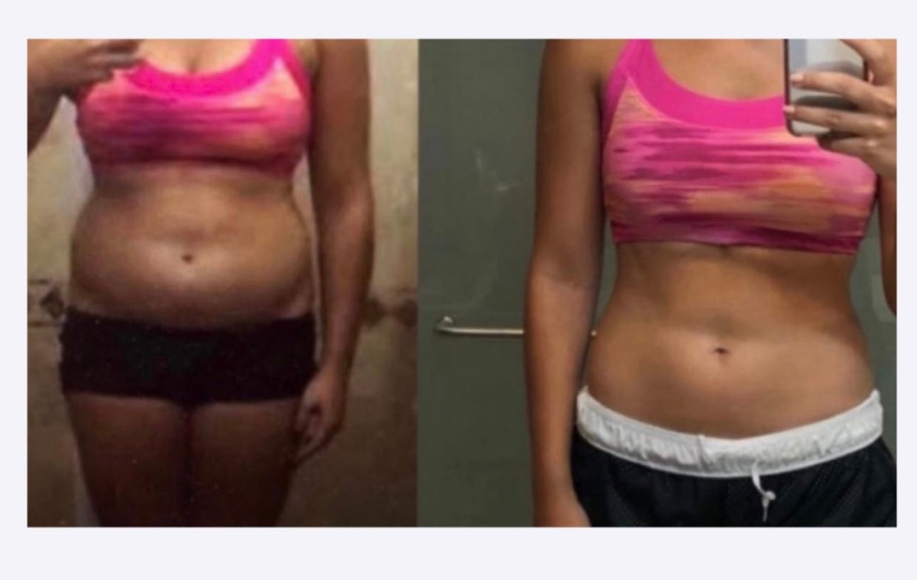 Antes y Después de Alumno Karen Zárate Entrenadora Personal Certificada Mexico