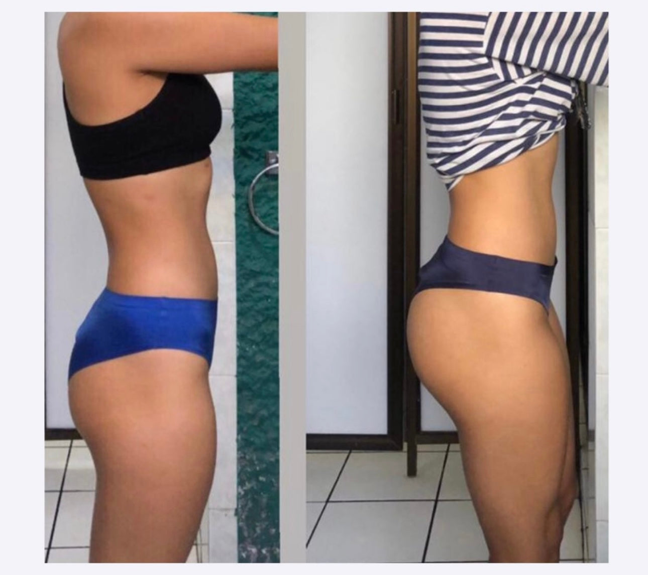 Antes y Después de Alumno Karen Zárate Entrenadora Personal Certificada Mexico